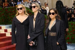 NEW YORK, NEW YORK - MAY 02: (L-R) Amy Schumer, Gabriela Hearst, and Venus Xiye Bastida attend The 2022 Met Gala Celebrating "In America: An Anthology of Fashion" at The Metropolitan Museum of Art on May 02, 2022 in New York City. (Photo by Mike Coppola/Getty Images)