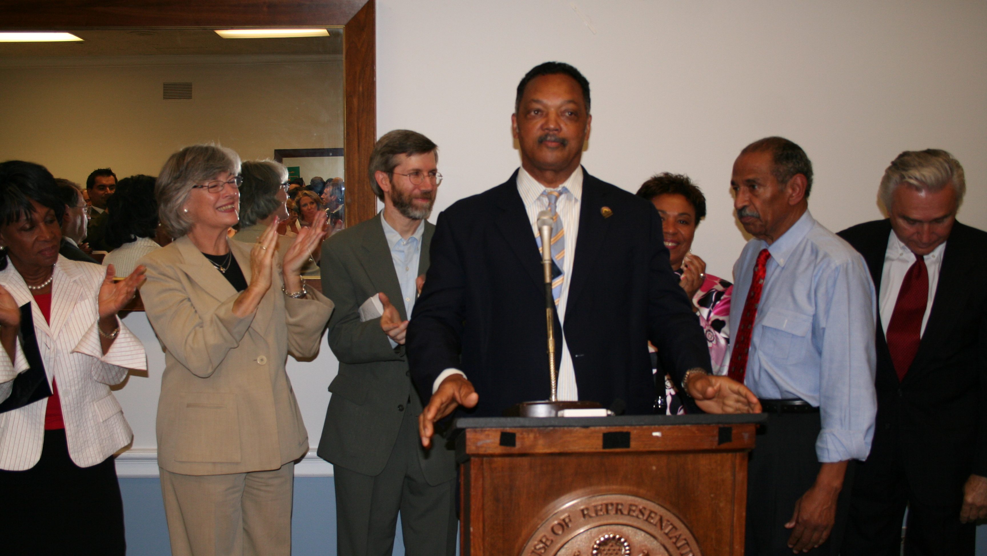Reverend Jesse Jackson and other progressive leaders