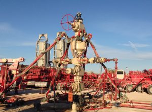 A fracking operation