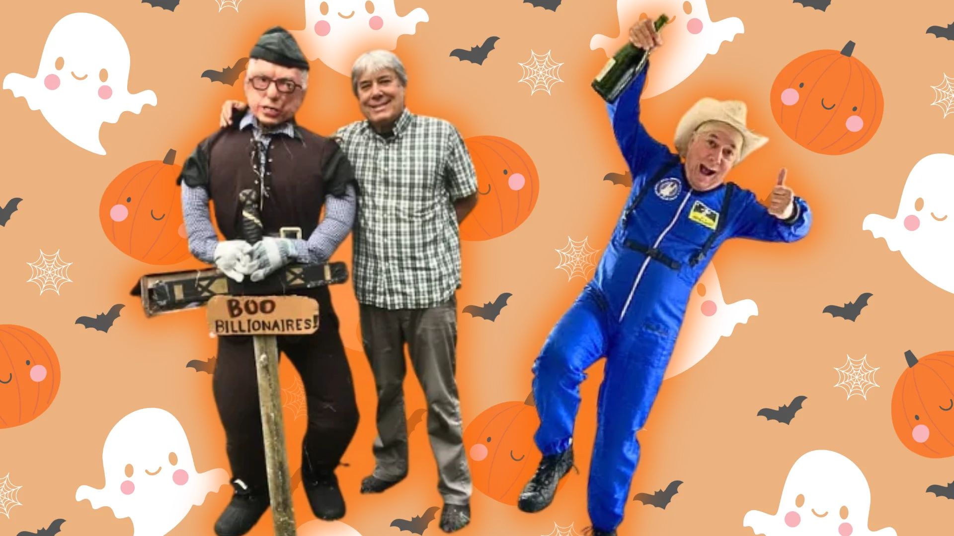 Chuck Collins in costume